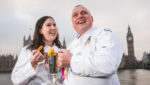 Craig Maw with Nikki Mutton, from Kingfisher Fish and Chips in Plymouth