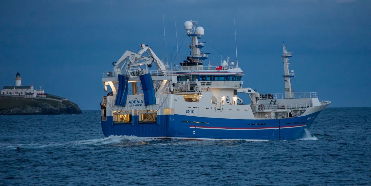 One of Adenia Fishing Company's pelagic trawlers. Credit: Paul Riddell