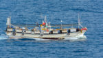 Jigger vessel heading out to catch squid. Credit: Igor Grochev/Shutterstock.com