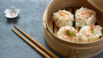Shrimp shumai, or steamed shrimp dumplings. Credit: Tataya Kudo/Shutterstock.com