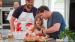 Preparing crab at Salcombe Crab Festival, Devon, UK