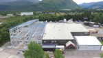 How the expansion of the Mowi plant in Fort William, UK, had progressed by last October. Credit: Mowi