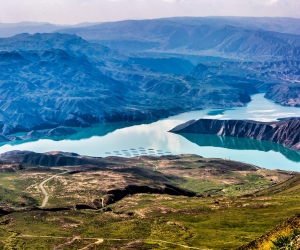 Qinghai Reservoir from above